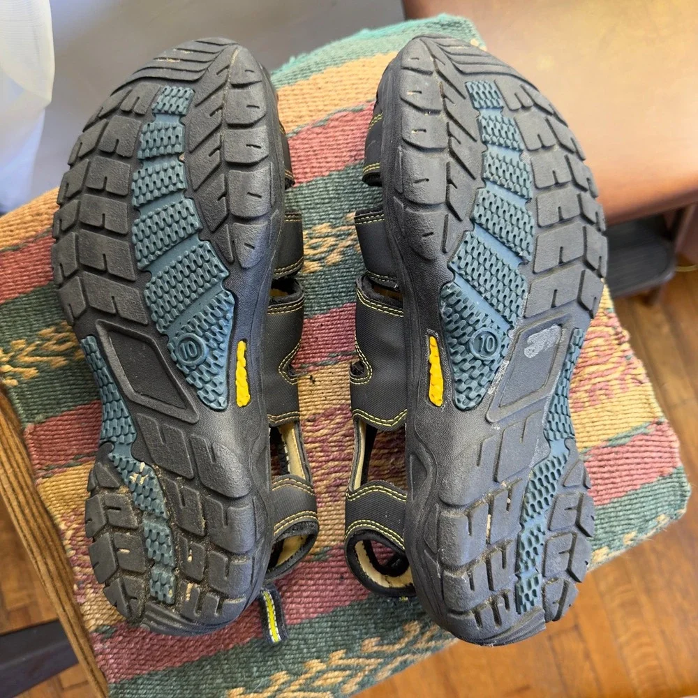 Mens Black Sandals Water‎ Shoes Hiking Outdoor Sport Size 10